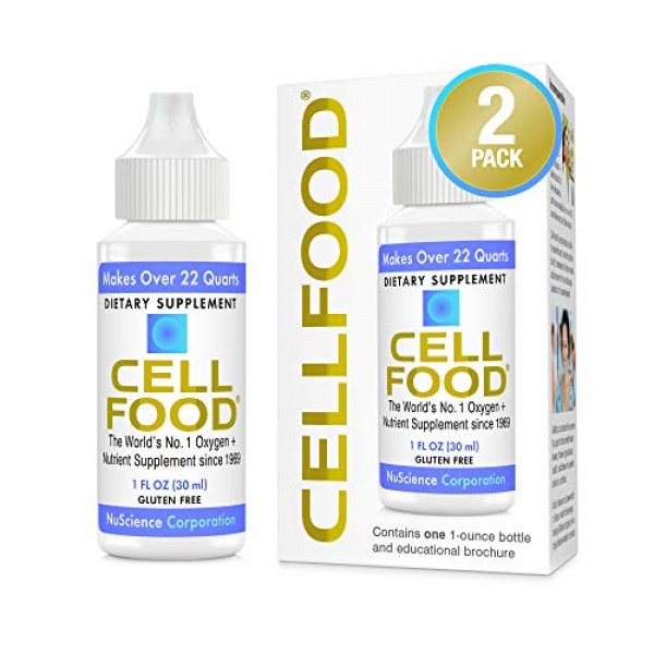 Cellfood Liquid Concentrate - 1 fl oz, 2 Pack - Oxygen + Nutrient...