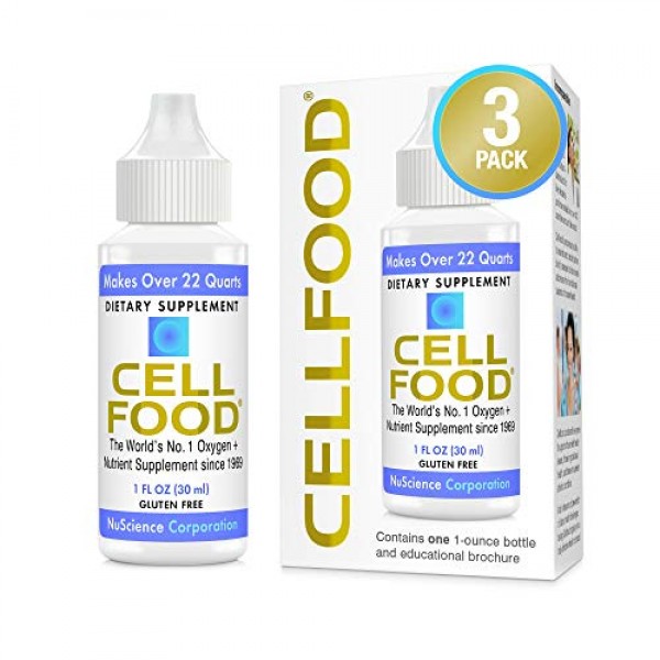Cellfood Liquid Concentrate - 1 fl oz, 3 Pack - Oxygen + Nutrient...