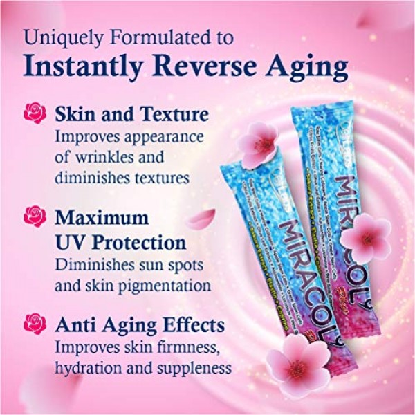 4X CellLabs Miracol 9 Stem Cell Collagen Powder - Rose, Apple and...
