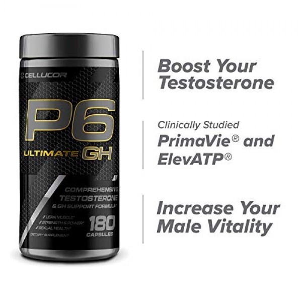 Cellucor P6 Ultimate GH T Boost for Men, Growth Horm...