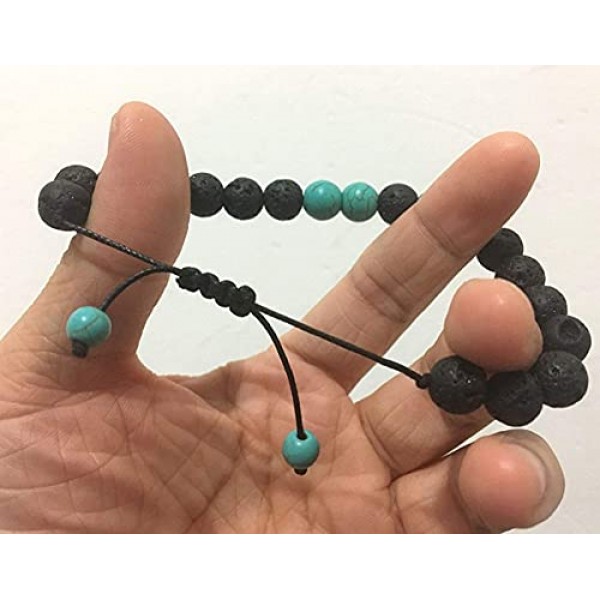 Adjustable Lava Bead Stone Anxiety Diffuser oil diffuesr Bracelet...