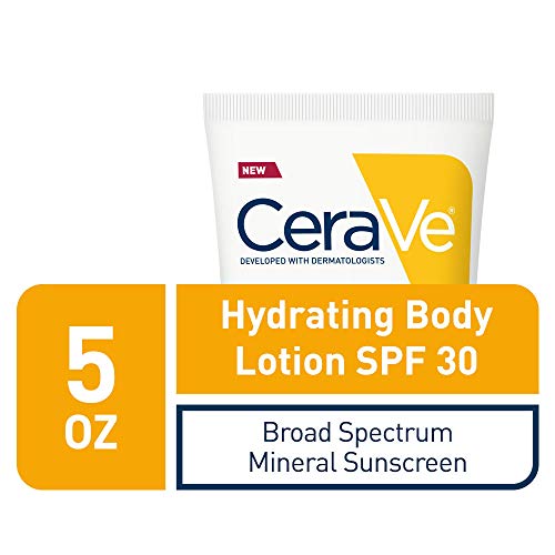 CeraVe 100% Mineral Sunscreen SPF 30 | Body Sunscreen with Zinc O...