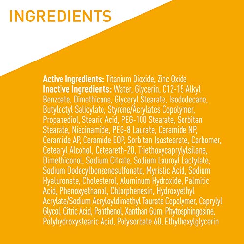 CeraVe 100% Mineral Sunscreen SPF 30 | Face Sunscreen with Zinc O...
