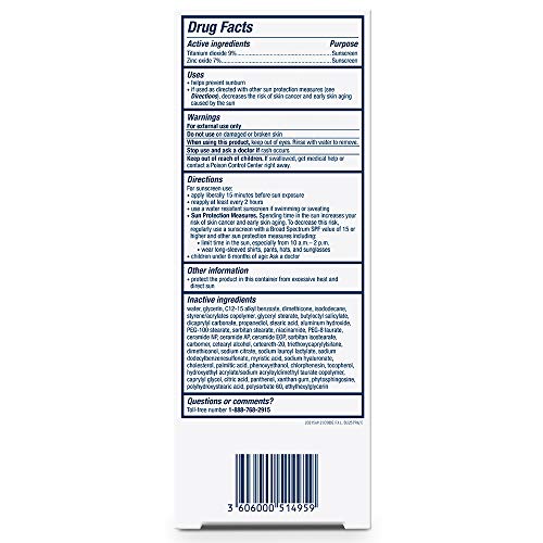 CeraVe 100% Mineral Sunscreen SPF 50 | Face Sunscreen with Zinc O...