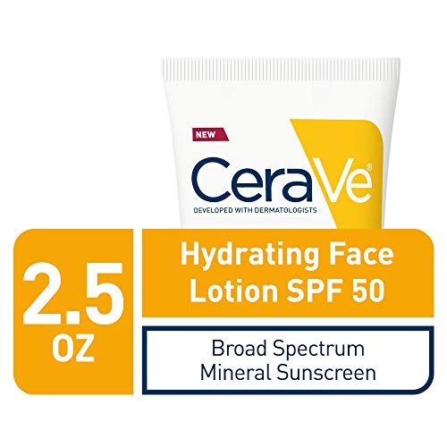 CeraVe 100% Mineral Sunscreen SPF 50 | Face Sunscreen with Zinc O...