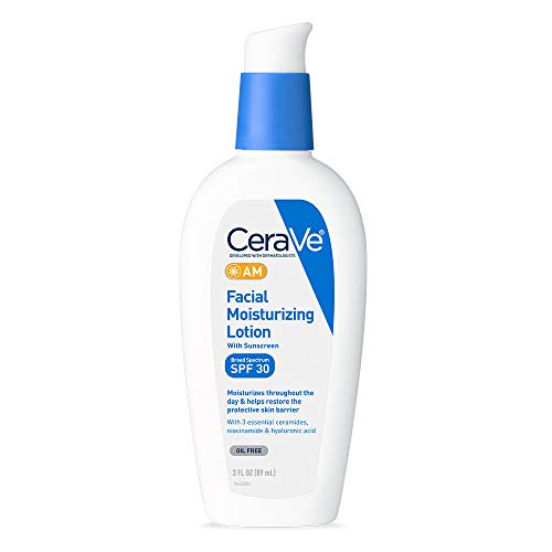CeraVe AM Facial Moisturizing Lotion SPF 30 | Oil-Free Face Moist...