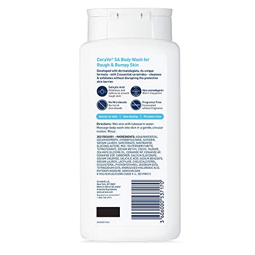 CeraVe Body Wash with Salicylic Acid | 10 Ounce | Fragrance Free ...