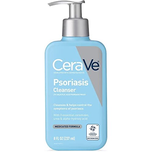 CeraVe Cleanser for psoriasis treatment | 8 ounce | with salicyli...