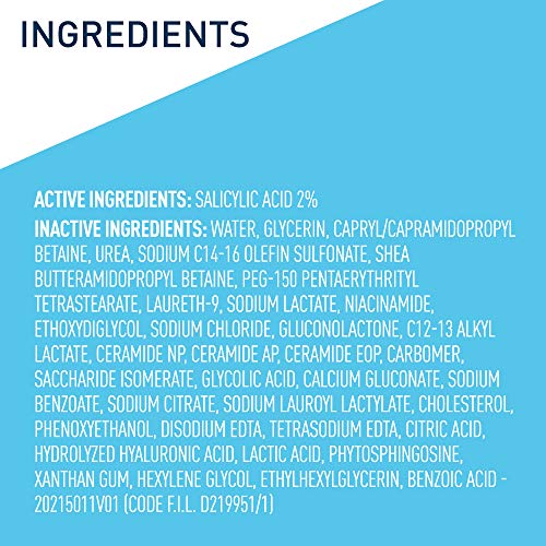 CeraVe Cleanser for Psoriasis Treatment | With Salicylic Acid for...