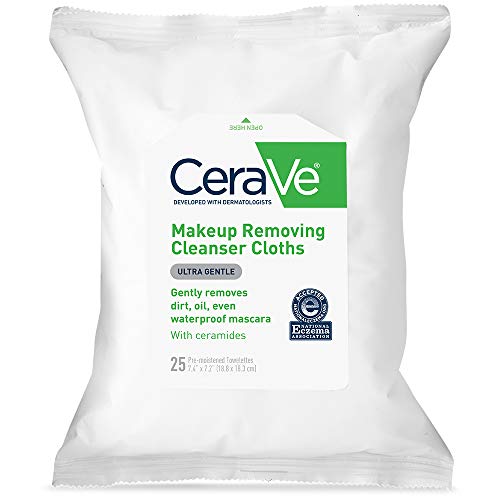 CeraVe Makeup Removing Cleanser Cloths | Makeup Wipes to Remove D...