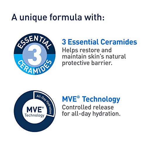 CeraVe Moisturizing Cream, Face Body Moisturizer, Normal to Dry S...