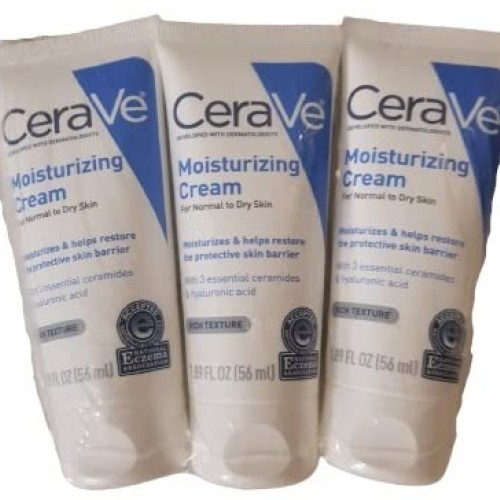 Cerave Moisturizing Cream For Normal To Dry Skin - 1.89 Oz Pack...