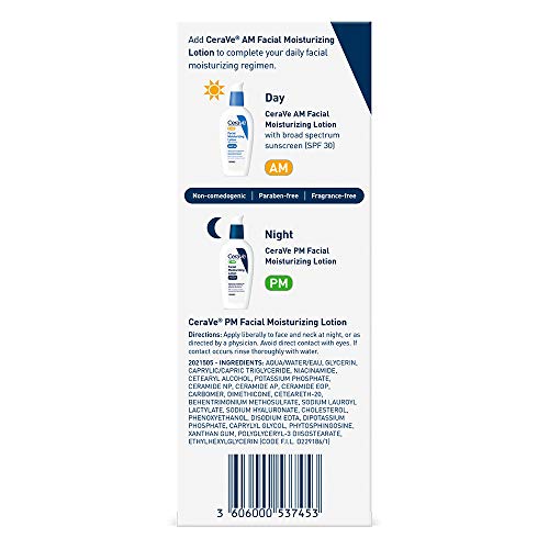 CeraVe PM Facial Moisturizing Lotion | Night Cream with Hyaluroni...