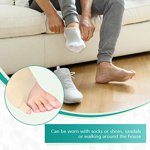 Tailors Bunion Corrector Pinky Toe Pain Relief Pad, Soft Silicone...