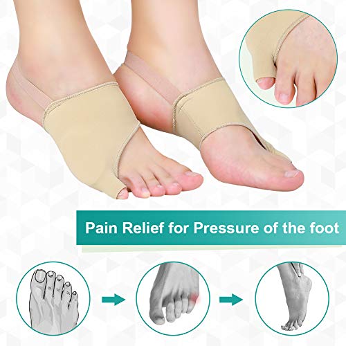 Tailors Bunion Corrector Pinky Toe Pain Relief Pad, Soft Silicone...