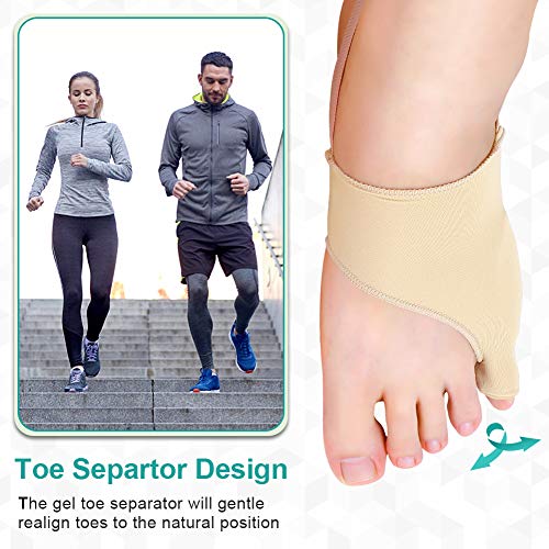 Tailors Bunion Corrector Pinky Toe Pain Relief Pad, Soft Silicone...