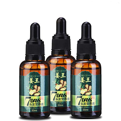 CHARMINER Ginger Germinal Oil, 3 PCS Ginger Hair Growth Oil, Gi...