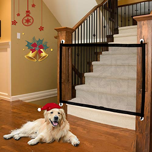 CHARMINER Pet Gate Dog Gate, Magic Pet Gate for Dog, Indoor Outdo...