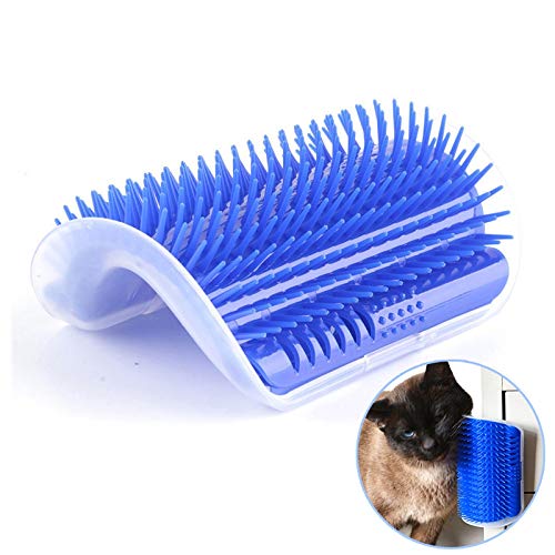 CHENLU Pet Supplies Corner pet Brush Comb Play cat Toy Plastic Sc...