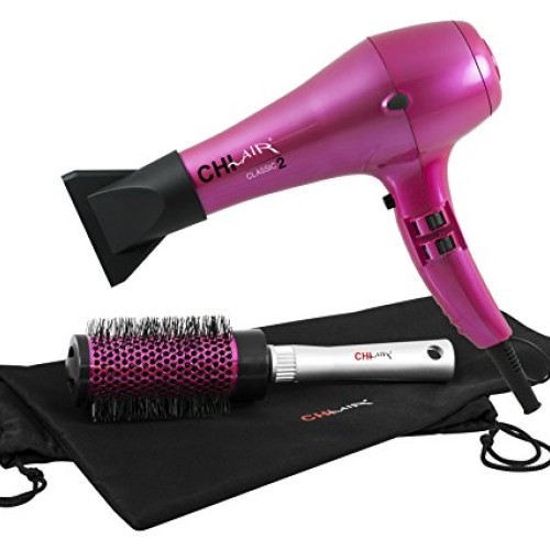 CHI Classic 2 Ceramic Hair Dryer with Travel Bag and Round Brush