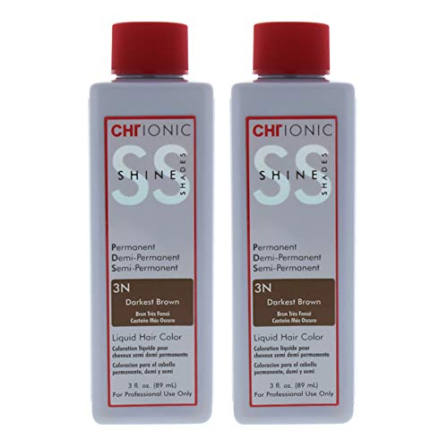 Ionic Shine Shades Liquid Hair Color - 3N Darkest Brown by CHI fo...