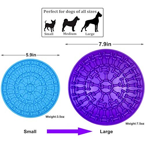 Large Lick Mat for Dogs & Cats | Big Size 7.9 Inch | Slow Healthy...