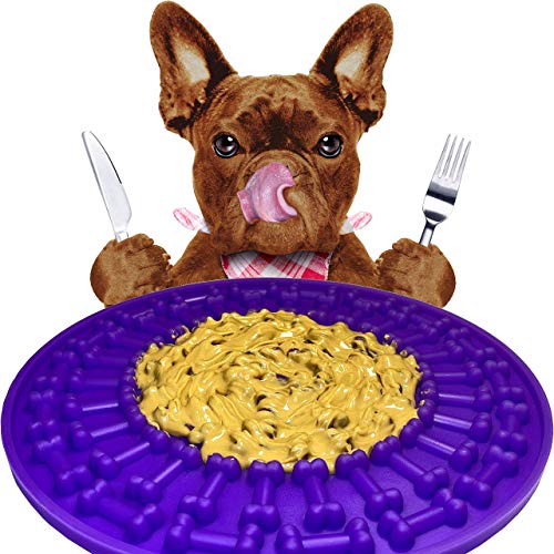 Large Lick Mat for Dogs & Cats | Big Size 7.9 Inch | Slow Healthy...