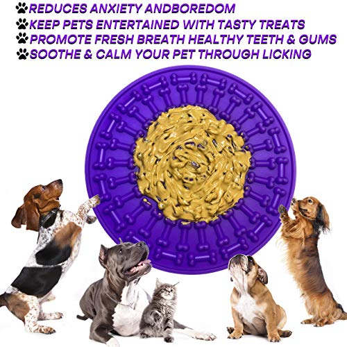 Large Lick Mat for Dogs & Cats | Big Size 7.9 Inch | Slow Healthy...