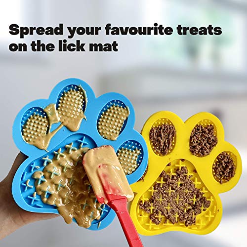 Lick Mat for Dogs & Cats 2 Pack | Slow Treater Mat with Suction C...