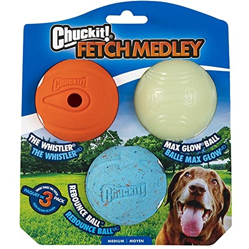 ChuckIt! Fetch Medley Ball Medium 3 Pack
