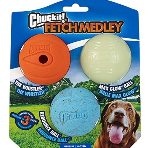 ChuckIt! Fetch Medley Ball Medium 3 Pack