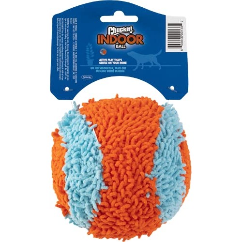 Chuckit! Indoor Ball for Small Dogs and Puppies Dog Toy Orange/Bl...