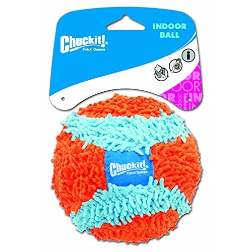 Chuckit! Indoor Ball for Small Dogs and Puppies Dog Toy Orange/Bl...