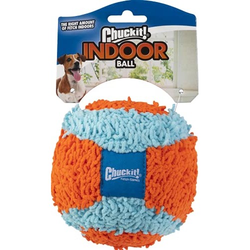 Chuckit! Indoor Ball for Small Dogs and Puppies Dog Toy Orange/Bl...