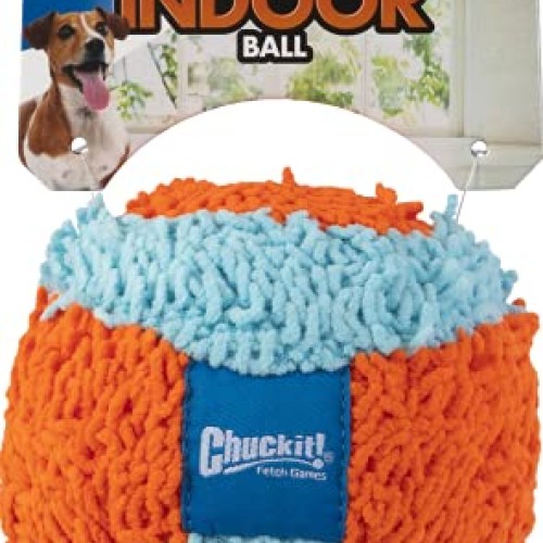Chuckit! Indoor Ball for Small Dogs and Puppies Dog Toy Orange/Bl...