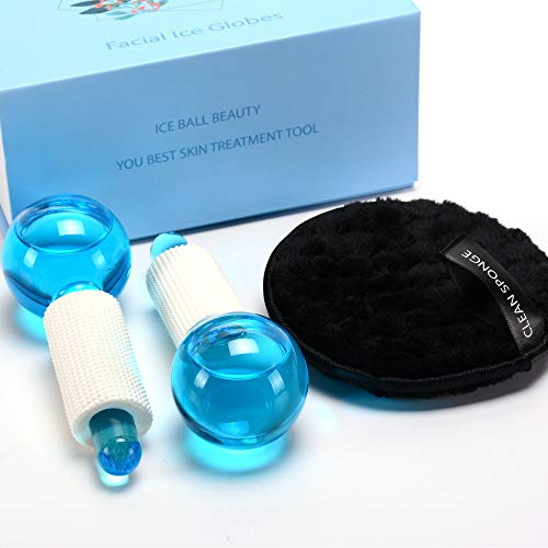 MAGIC ICE Roller Ball- Cool Globe Skin Massager 2PC Globes Facial...