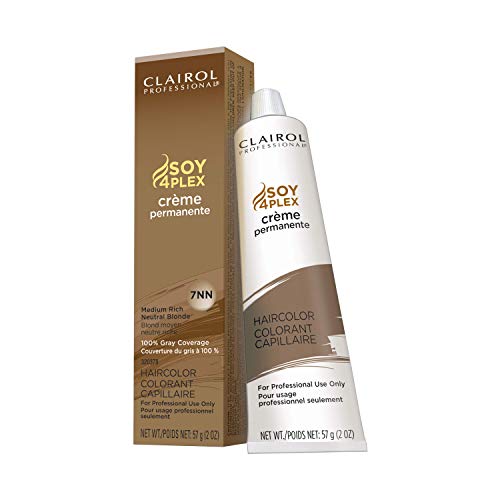 Clairol Professional Permanent Crème, 7nn Med Neutral Blonde, 2 oz.