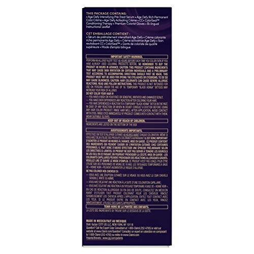 Clairol Age Defy Permanent Hair Dye, 8G Medium Golden Blonde Hair...