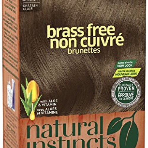 Clairol Natural Instincts, 6C, Brass Free Light Brown