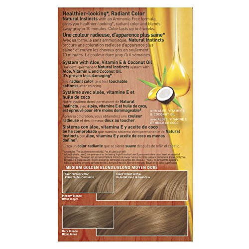 Clairol Natural Instincts Hair Color, 8G Medium Golden Blonde 1...