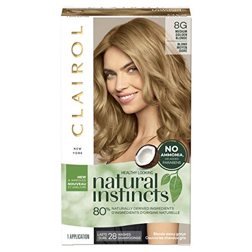 Clairol Natural Instincts Hair Color, 8G Medium Golden Blonde 1...