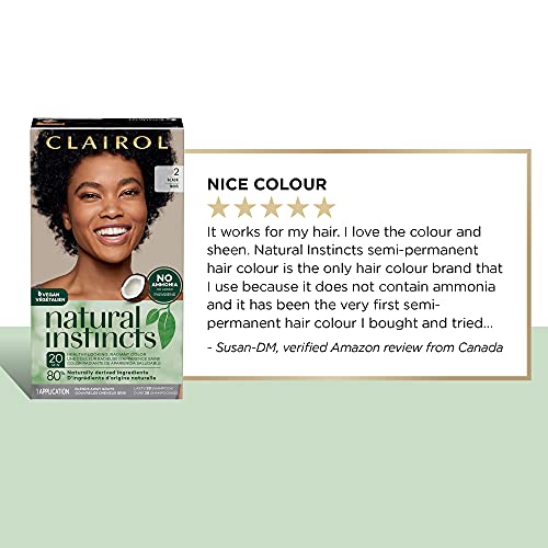 Clairol Natural Instincts Semi-Permanent Hair Color, 6 Light Brow...