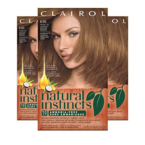 Clairol Natural Instincts Semi-Permanent Hair Dye, 6.5G Lightest ...