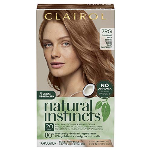 Clairol Natural Instincts Semi-Permanent Hair Dye, 7RG Dark Rose ...