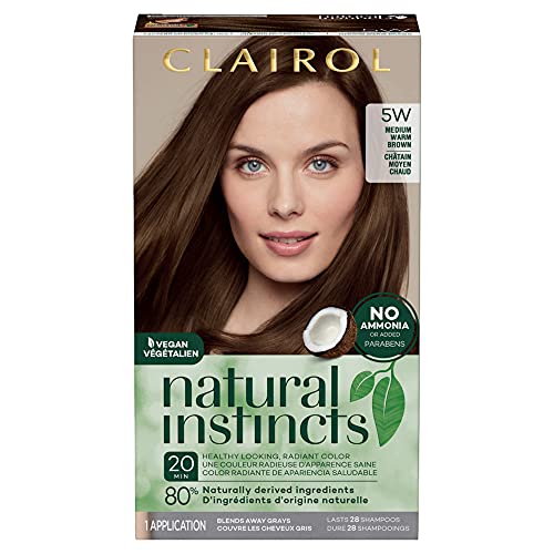 Clairol Natural Instincts Semi-Permanent Hair Dye, 5W Medium Warm...