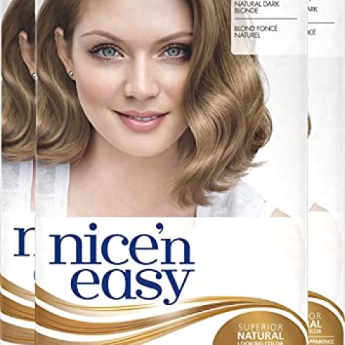 Clairol Nicen Easy Permanent Hair Dye, 7 Dark Blonde Hair Color,...