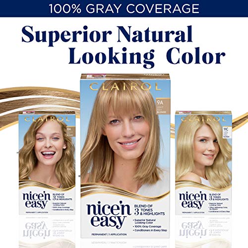 Clairol Nicen Easy Permanent Hair Dye, 7C Dark Cool Blonde Hair ...
