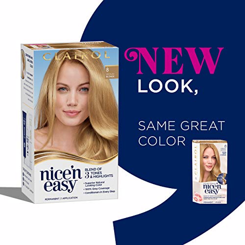 Clairol Nicen Easy Permanent Hair Dye, 9A Light Ash Blonde Hair ...
