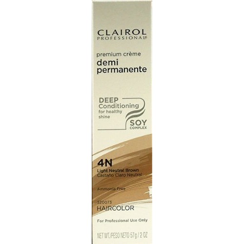 Clairol Premium Cr?me Demi Permanent Hair Color - #4N Light Neutr...