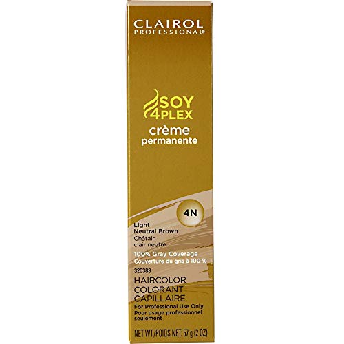 Clairol Professional Pro Creme 4N, Light Neutral Brown, 2 Ounce